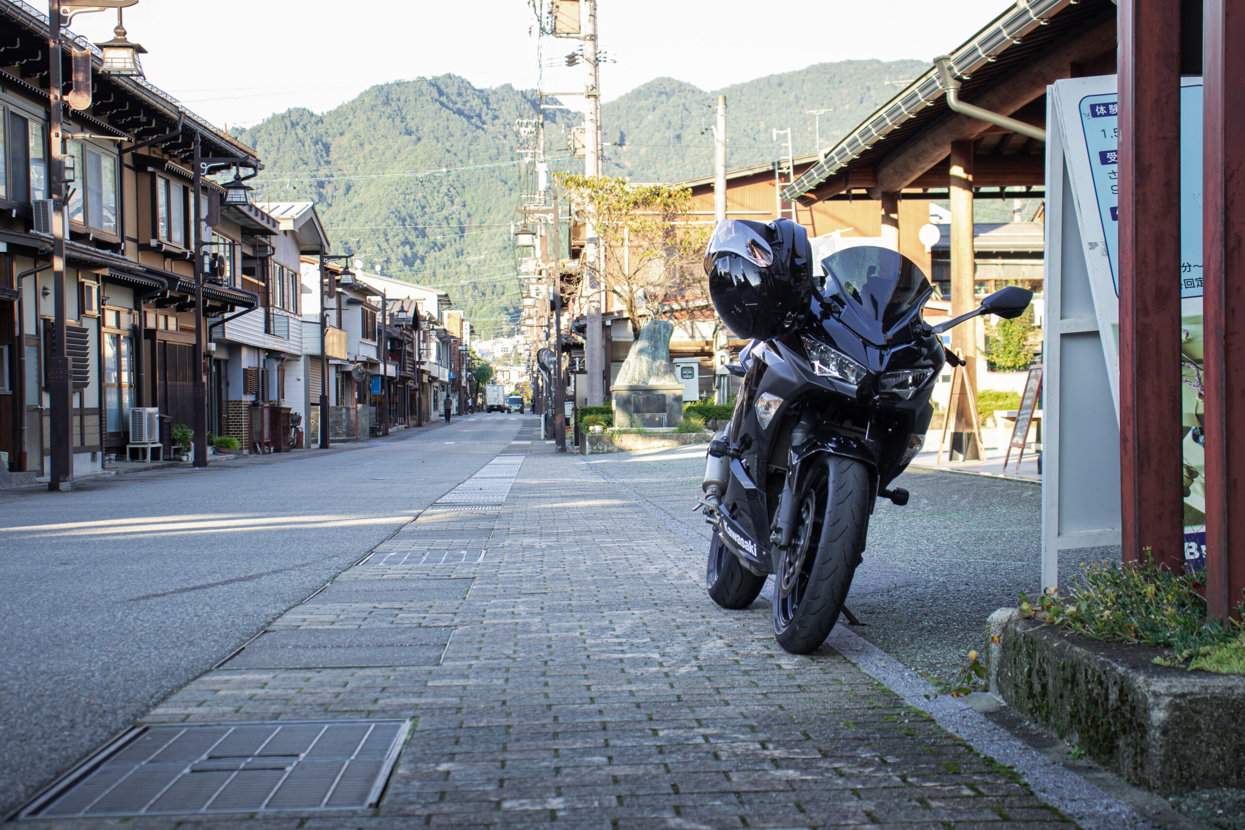 岐阜県 飛騨市 飛騨高山 君の名は。 聖地巡礼 バイク Ninja400
