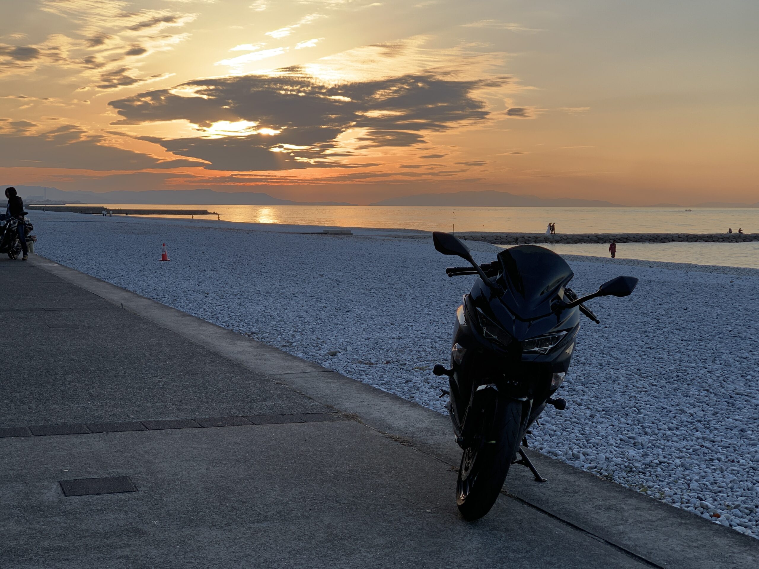 マーブルビーチのバイク写真スポット