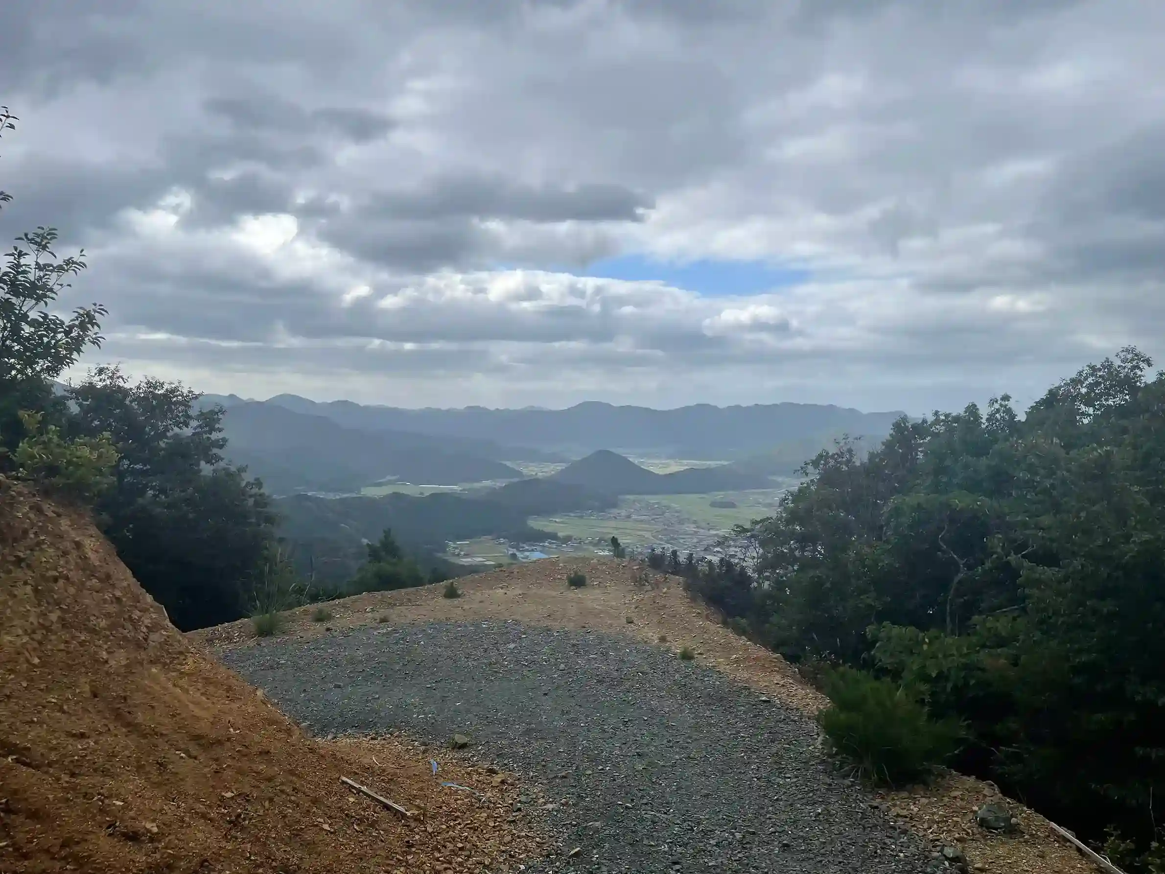 高谷山（横峰山）山頂からみた兵庫県丹波市